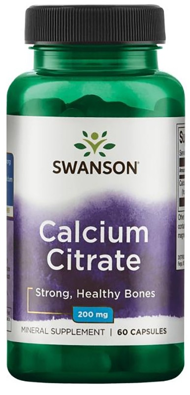 Swanson Calcium Citrate 200 mg, 60 капс.